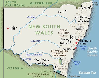 Major cities in New South Wales: .